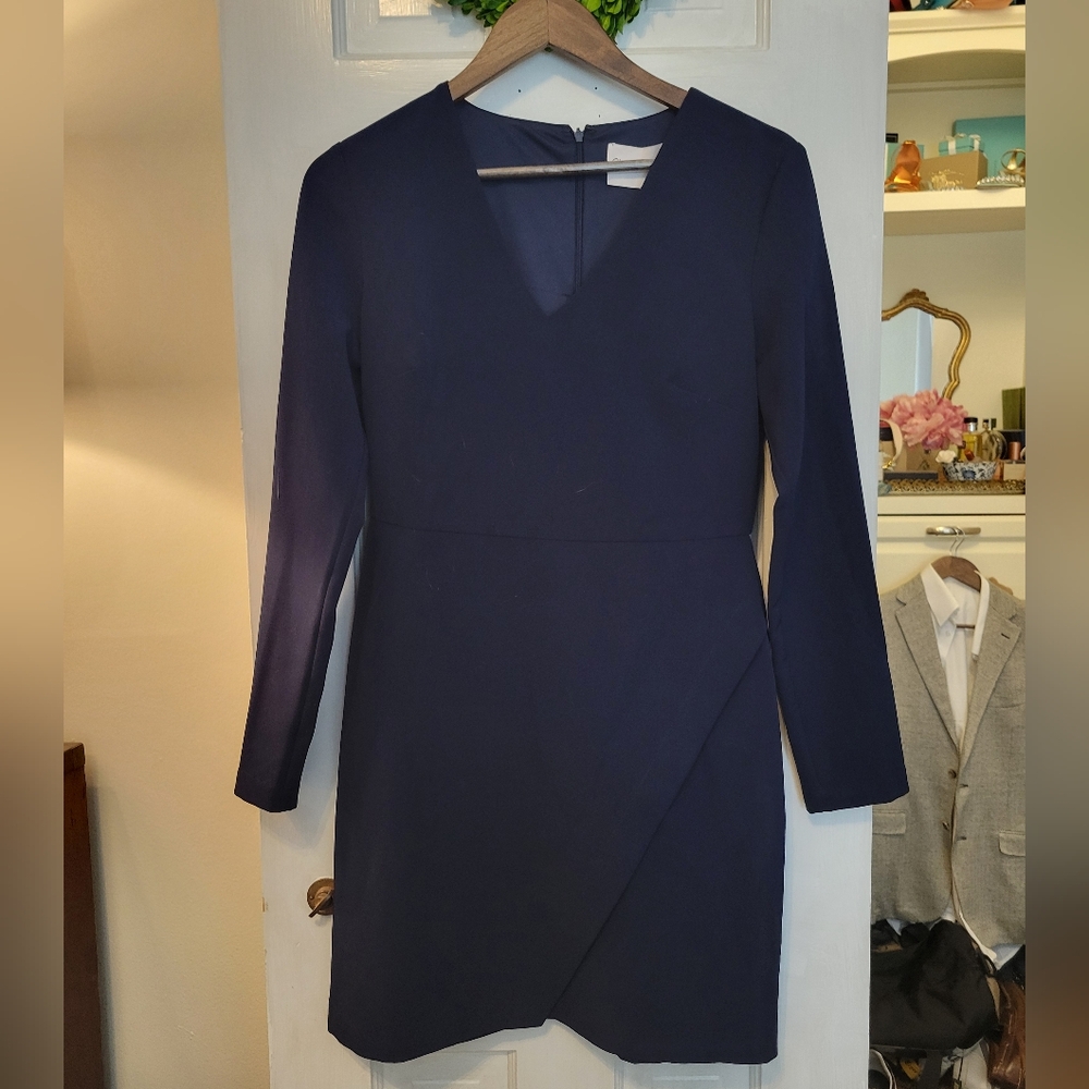 Chandler Henry Navy Long Sleeve Dress